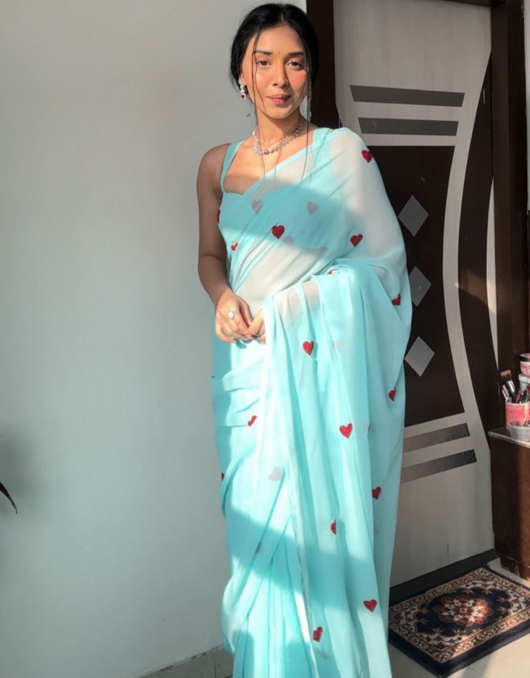 Hiya Sky Ready To Wear Saree