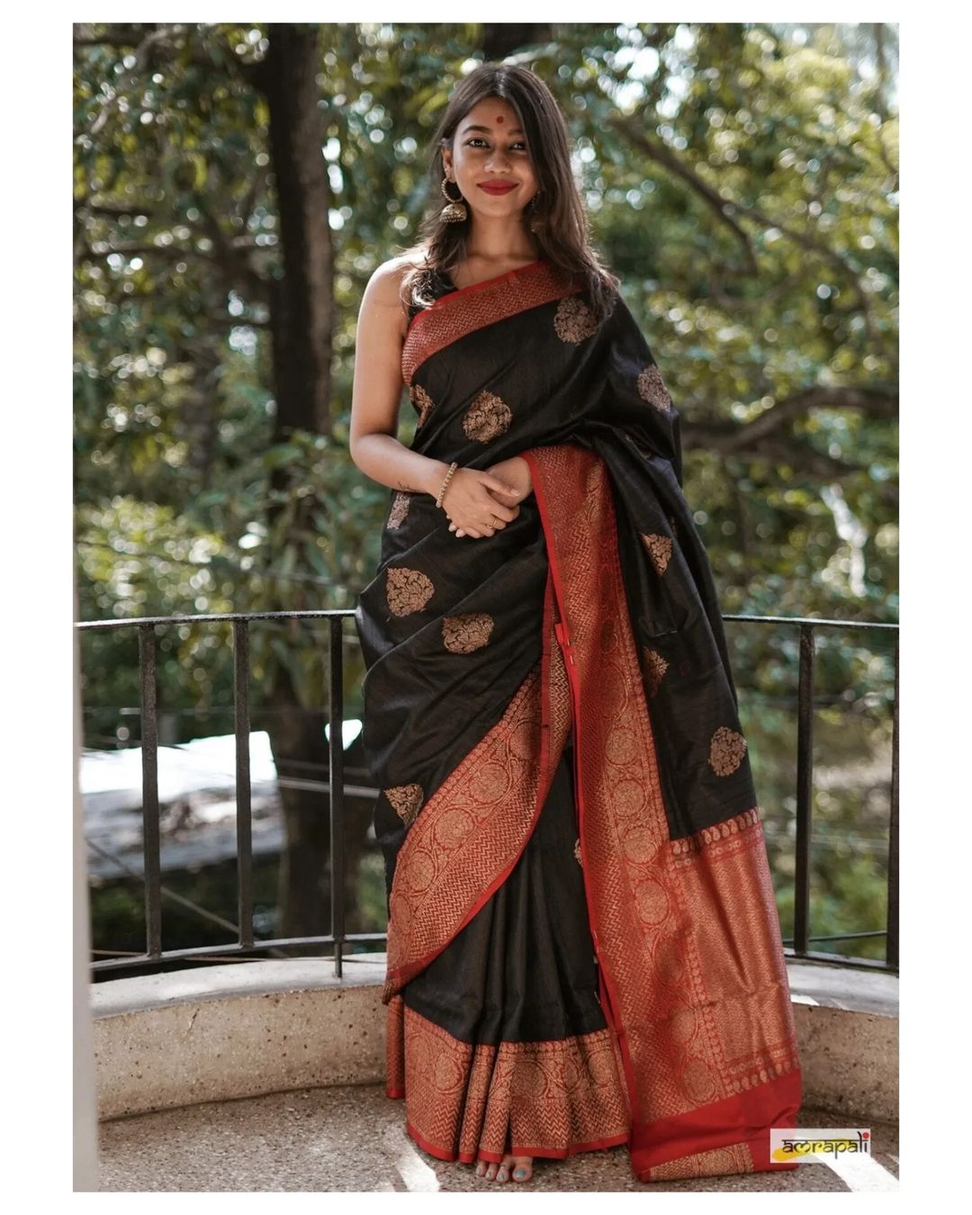 Binita Black Soft Silk Saree