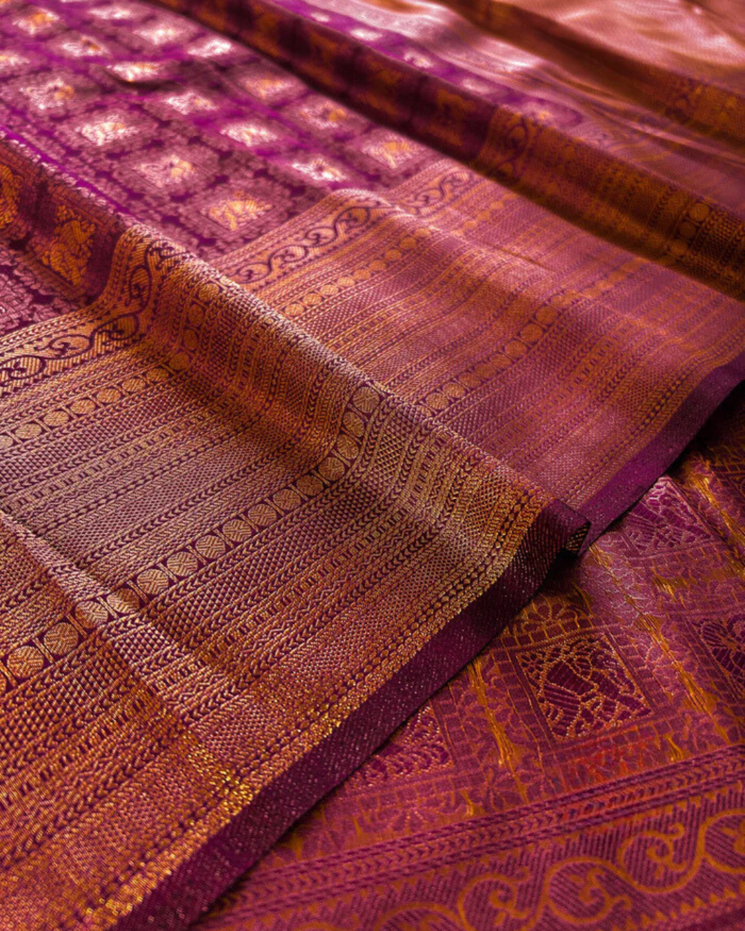 Fuchsia Glow - Banarasi Silk Saree