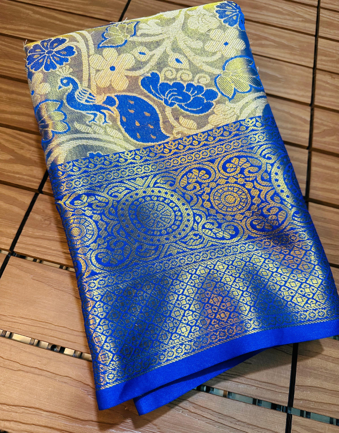 Shobha Royal Blue Kanchipuram Silk Saree