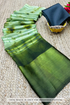 Digisha Green Georgette Silk Saree