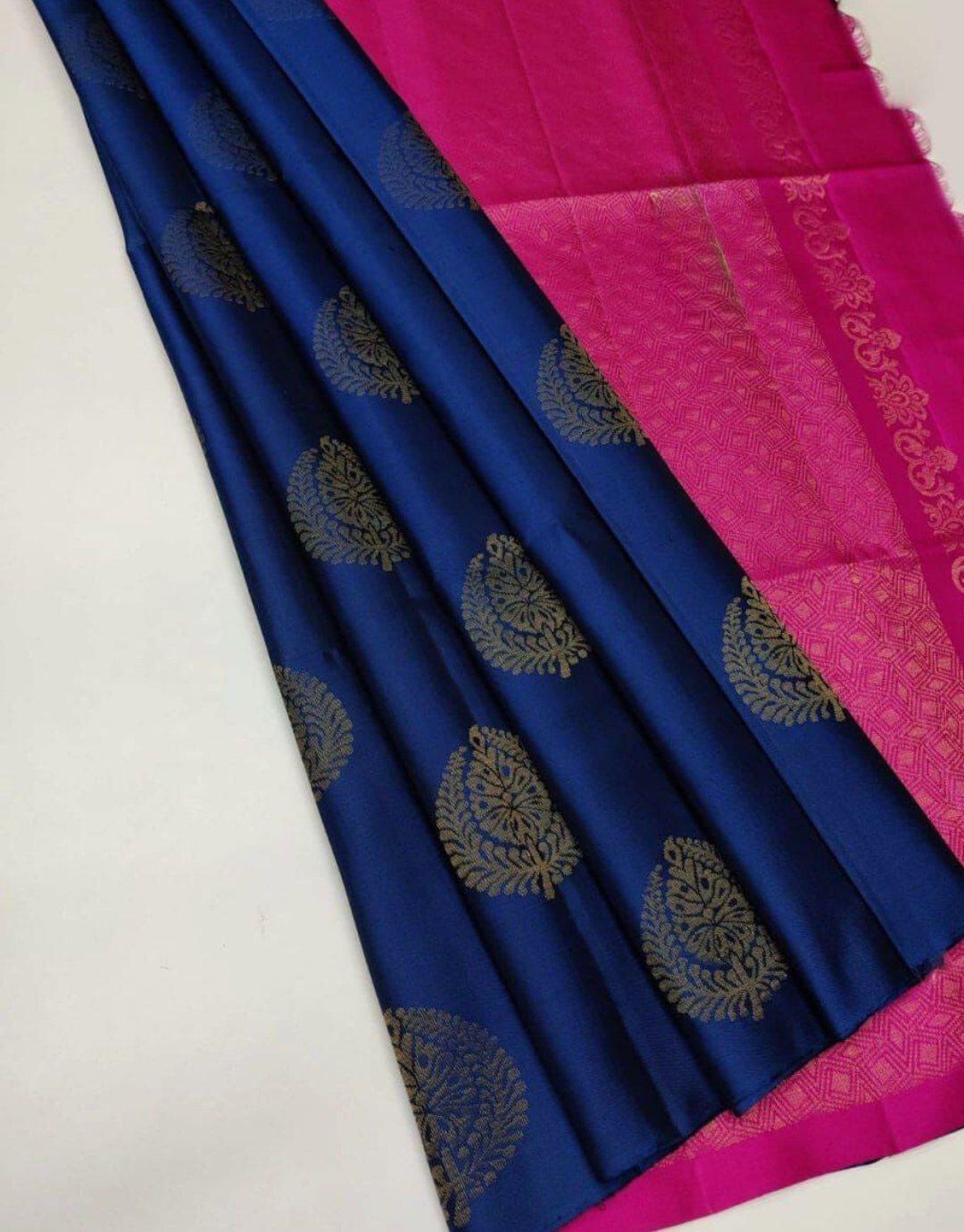 Meera Blue Soft Silk Saree