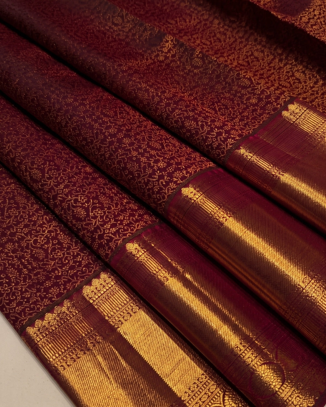 Garima - Royal Wine Zari Woven Silk Saree