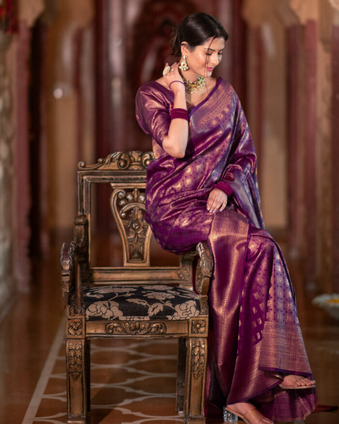 Regal Lustre - Banarasi Silk Saree