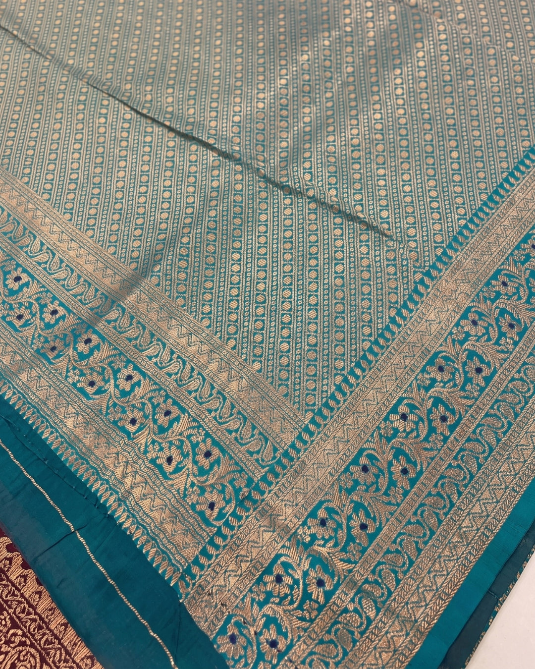 Hemali - Elegant Peacock Banarasi Bird Zari Saree