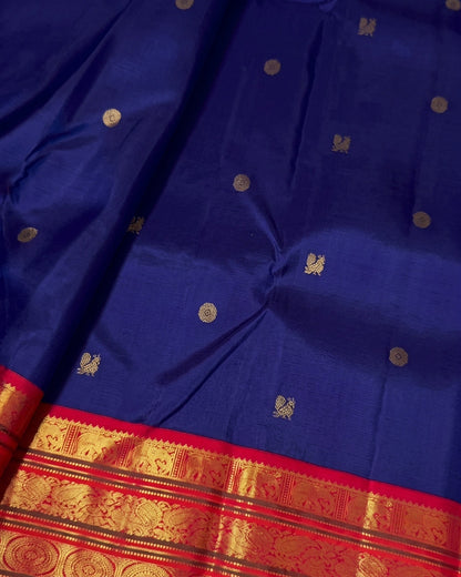 Aarvi - Traditional Temple Border Silk Saree
