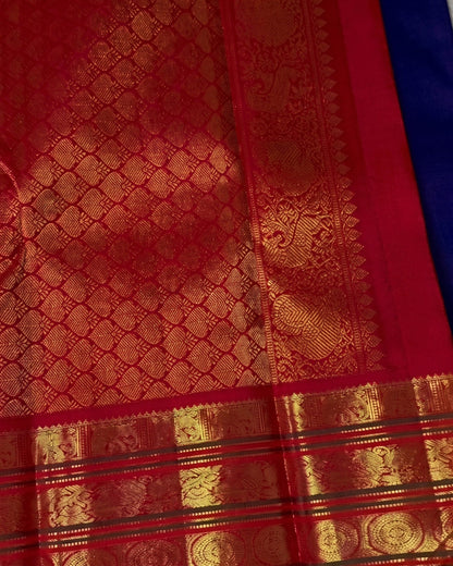 Aarvi - Traditional Temple Border Silk Saree