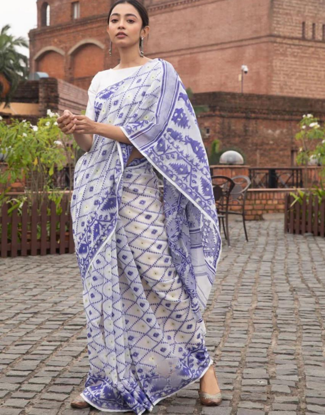 Reena Lavender Linen cotton Saree