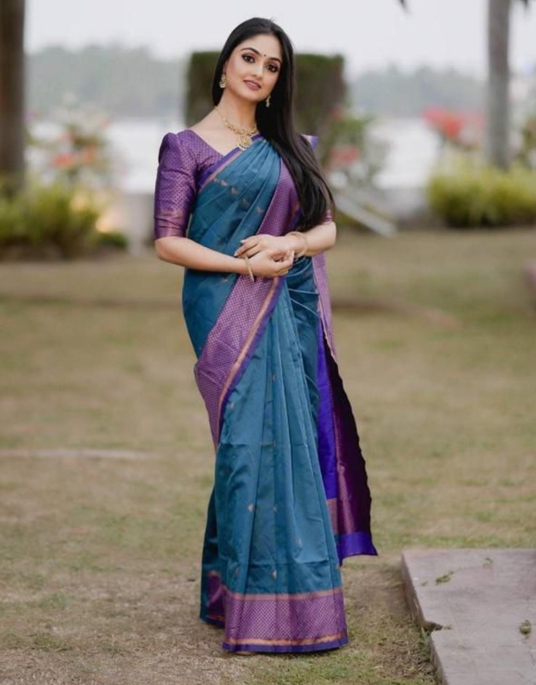 Kerry Ramagreen Soft Silk Saree