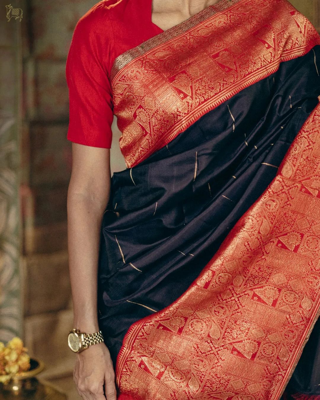 Pari Black Banarasi Silk Saree