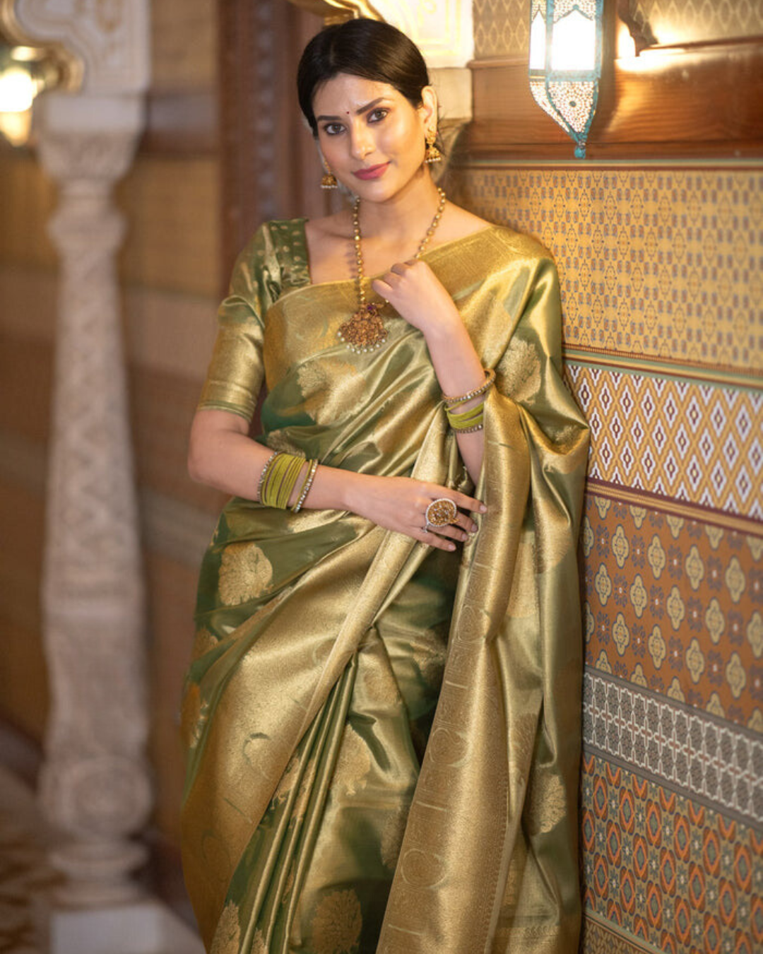 Opulent Bloom - Zariknyaa Banarasi Silk Saree