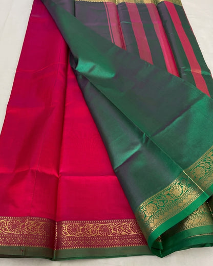 Chitra - Traditional Temple Border Silk Elegance