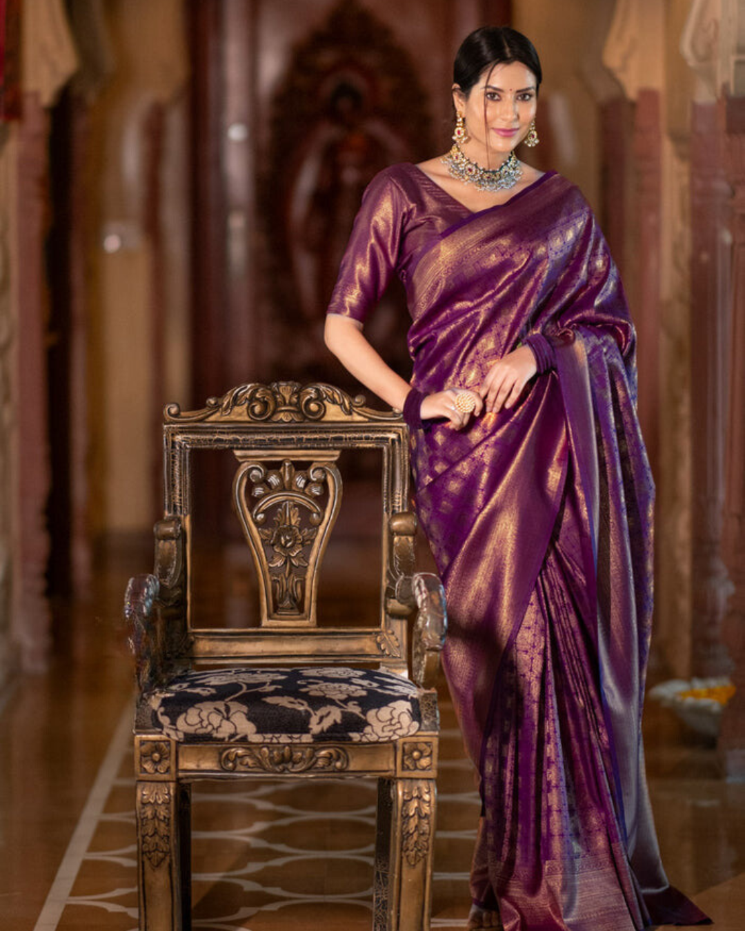 Regal Lustre - Banarasi Silk Saree