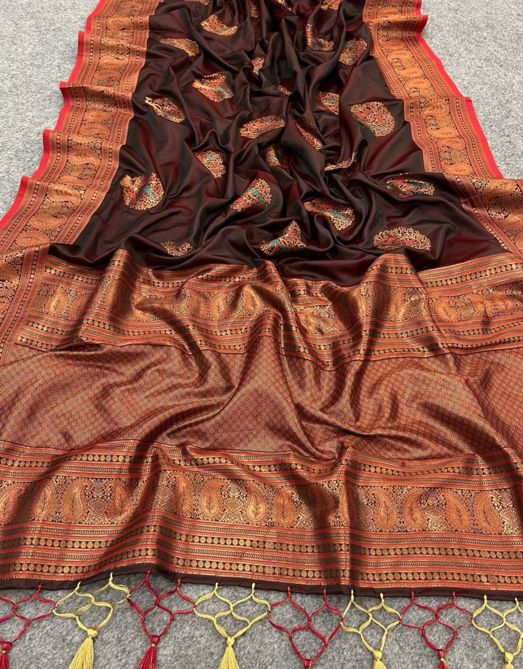 Shakti Red Banarasi Silk Saree