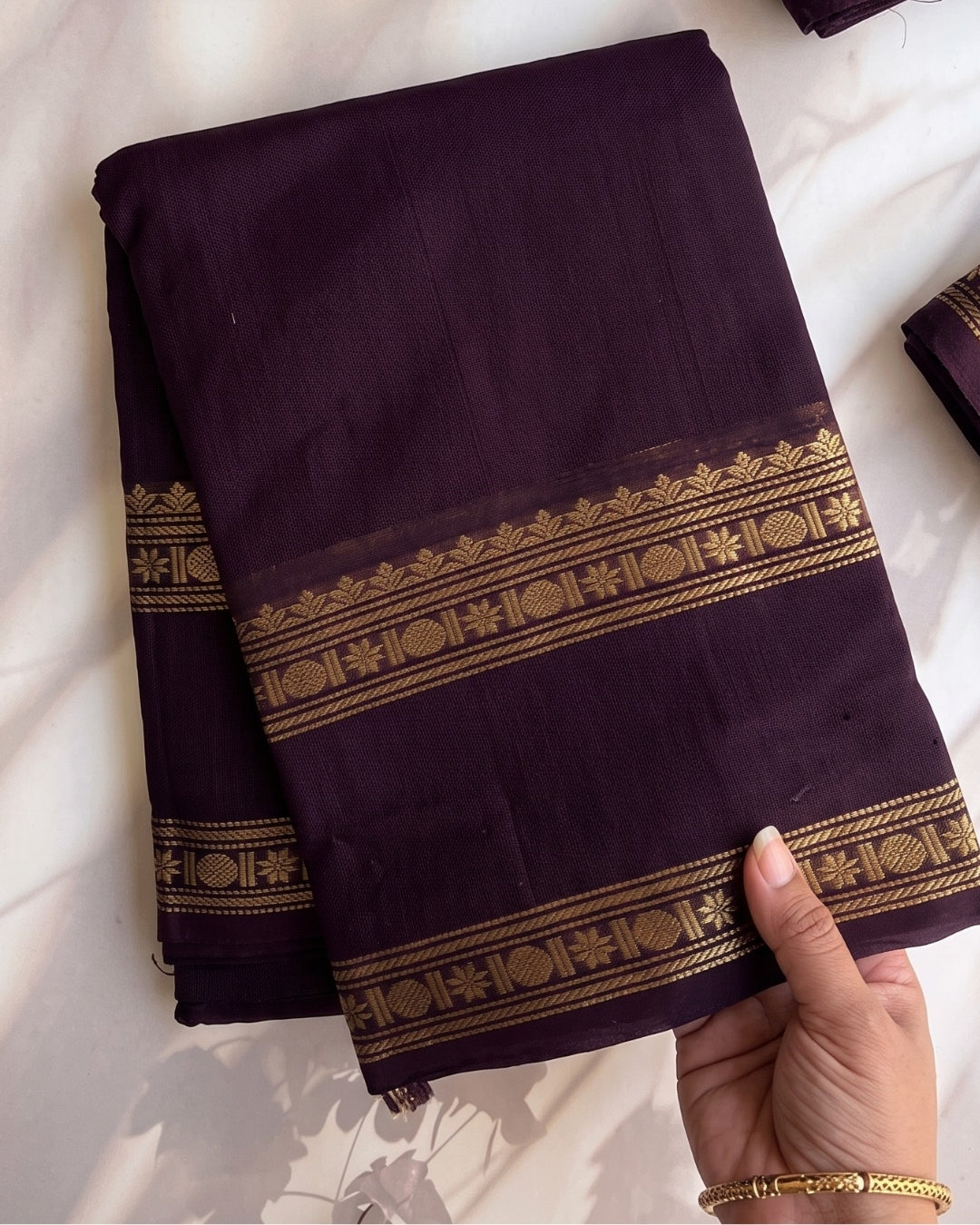 Sanvi - Royal Purple Heritage Soft Silk Saree