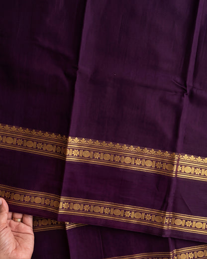 Sanvi - Royal Purple Heritage Soft Silk Saree