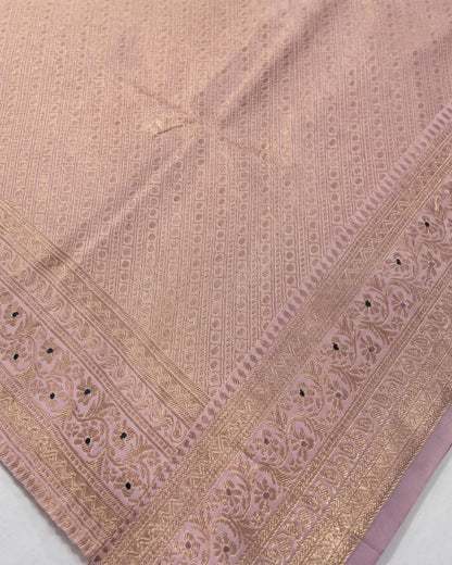 Heli - Pink Heritage Banarasi Silk Saree