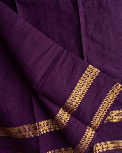 Sanvi - Royal Purple Heritage Soft Silk Saree