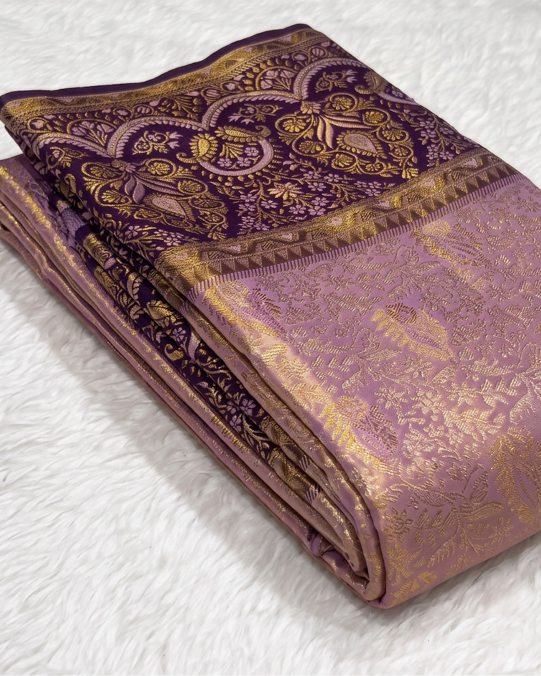 Siya - Lavender Royal Banarasi Zari Saree