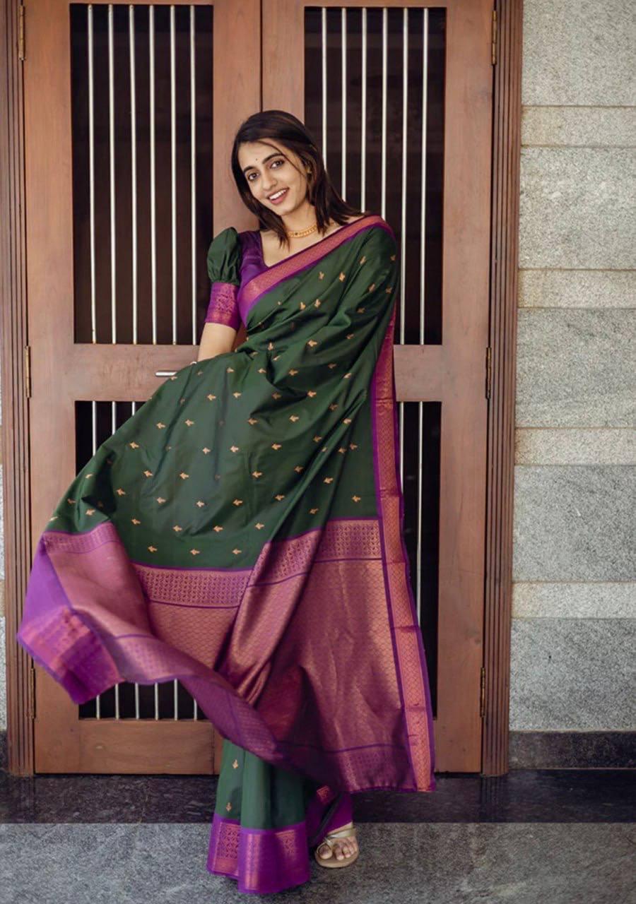 Precious Lime Soft Silk Saree