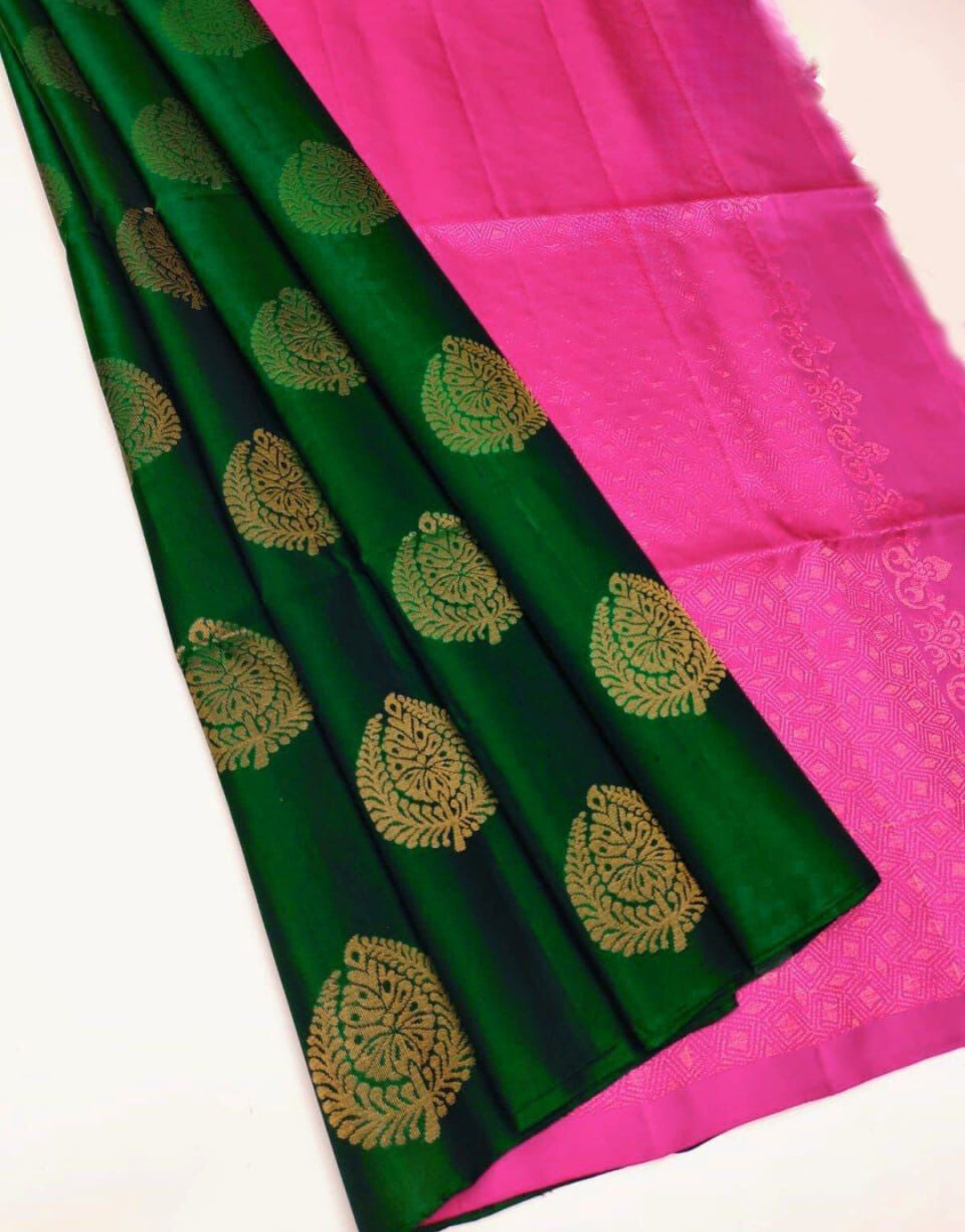 Meera Green Soft Silk Saree