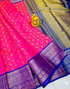 Sanjana Pink Banarasi Silk Saree