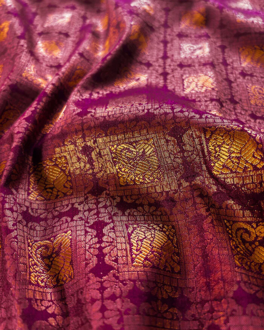 Royal Maroon - Banarasi Silk Saree