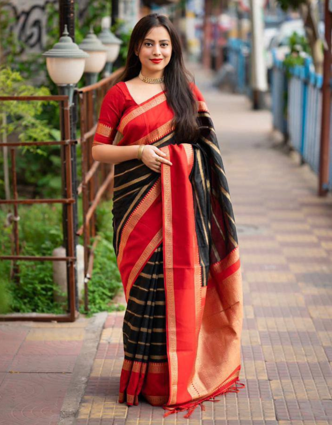 Kitty Black Soft Silk Saree