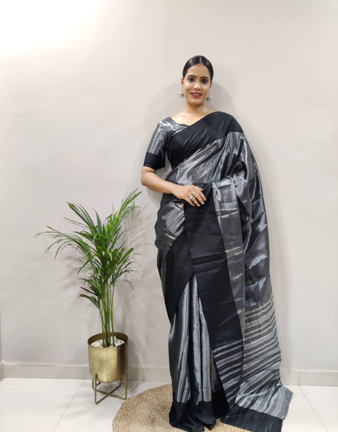 Fiza Black Ready To Wear Saree