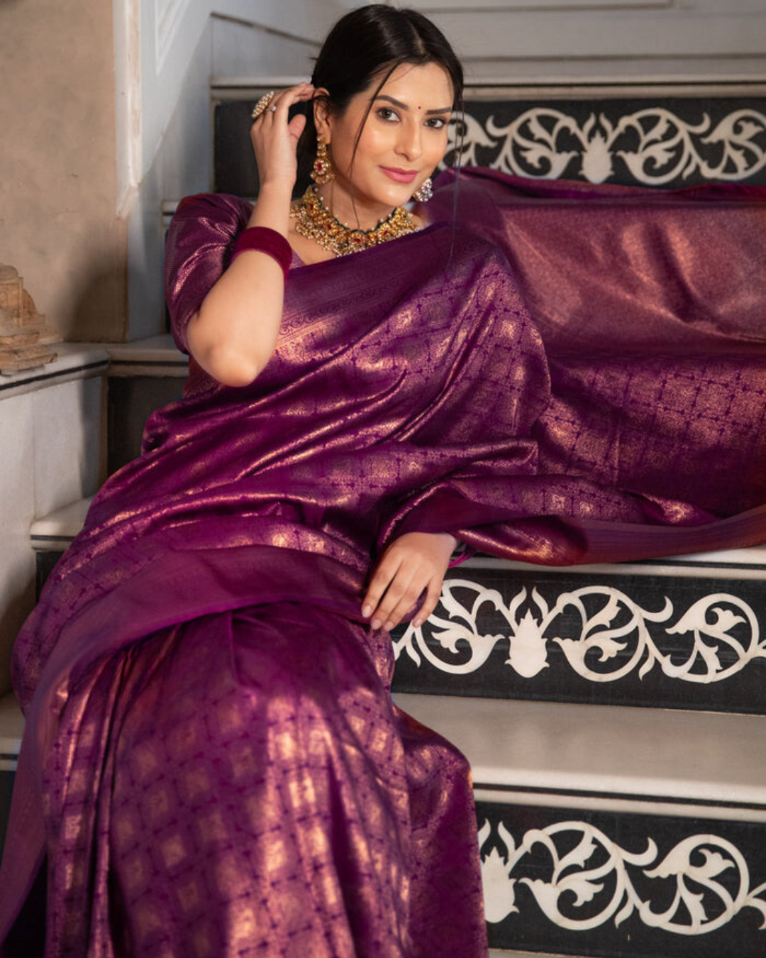 Regal Lustre - Banarasi Silk Saree