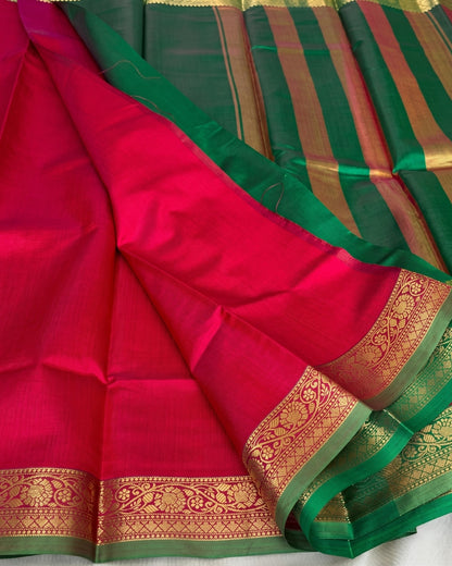 Chitra - Traditional Temple Border Silk Elegance