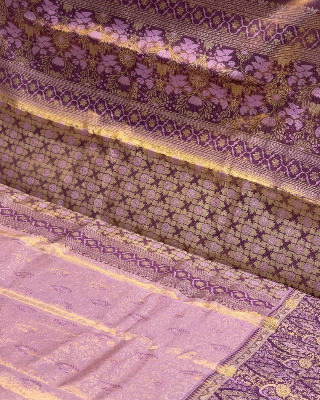 Siya - Lavender Royal Banarasi Zari Saree