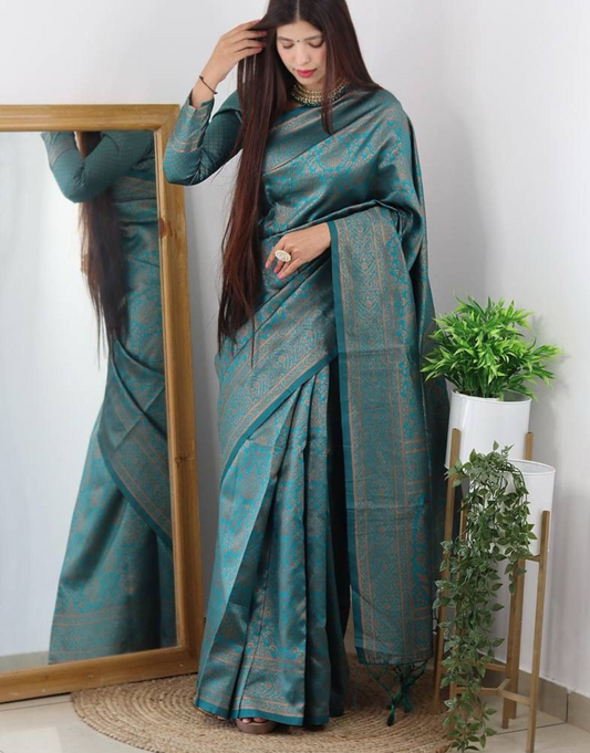 Radhika RamaGreen Banarasi Silk Saree