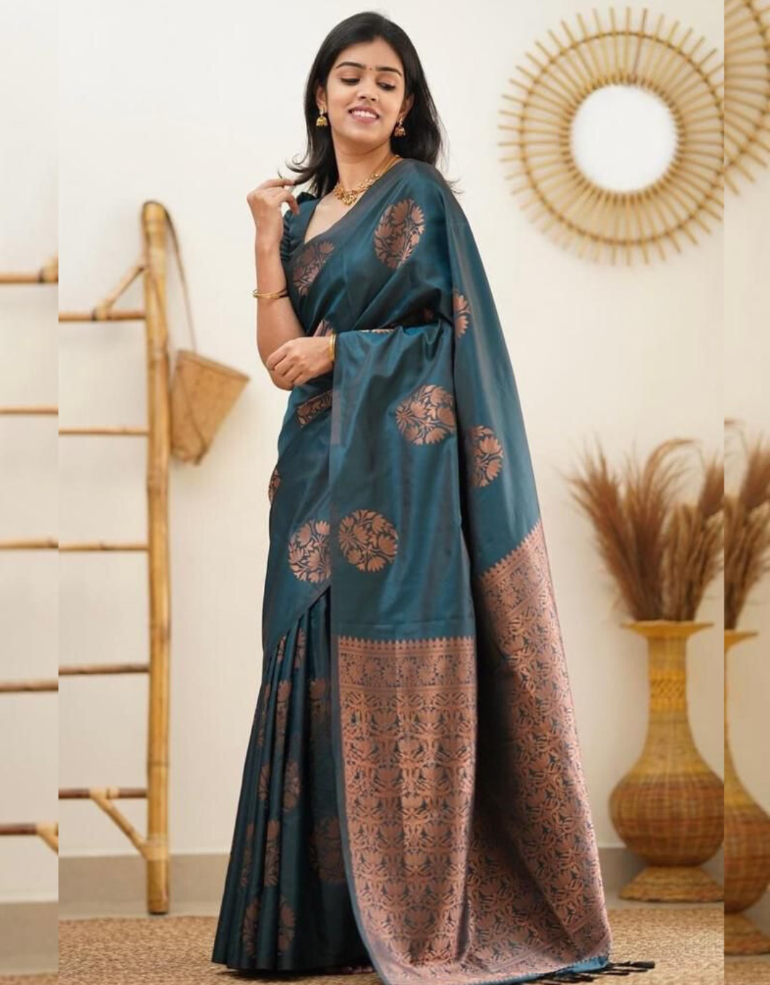 Nancy RamaGreen Soft Silk Saree