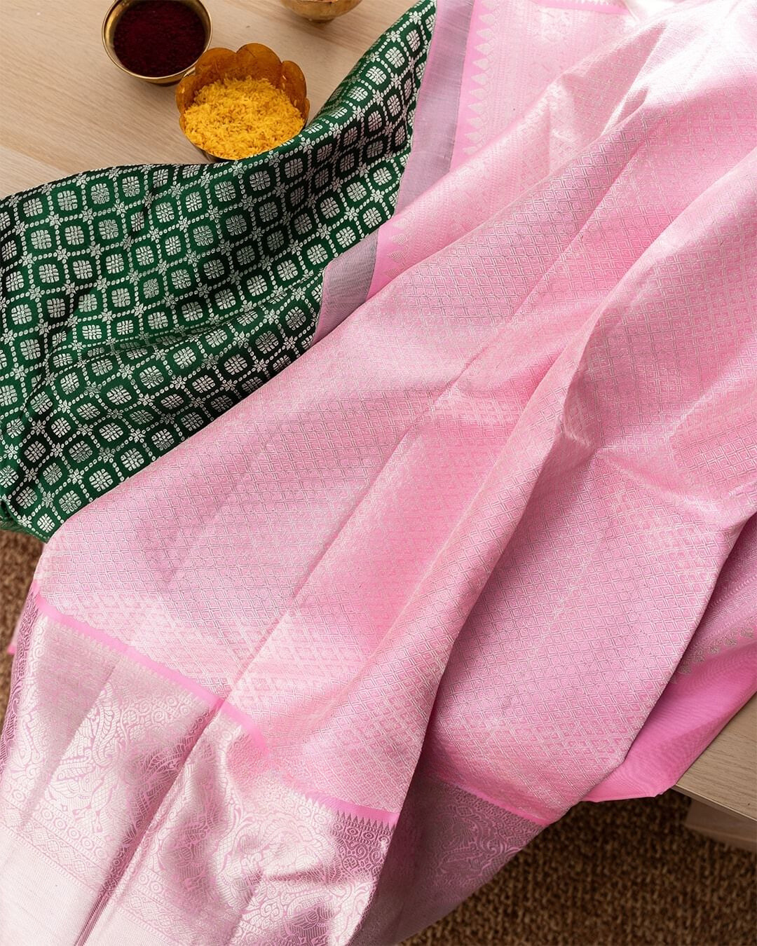 Vyomkesh Green Kanchipuram Saree