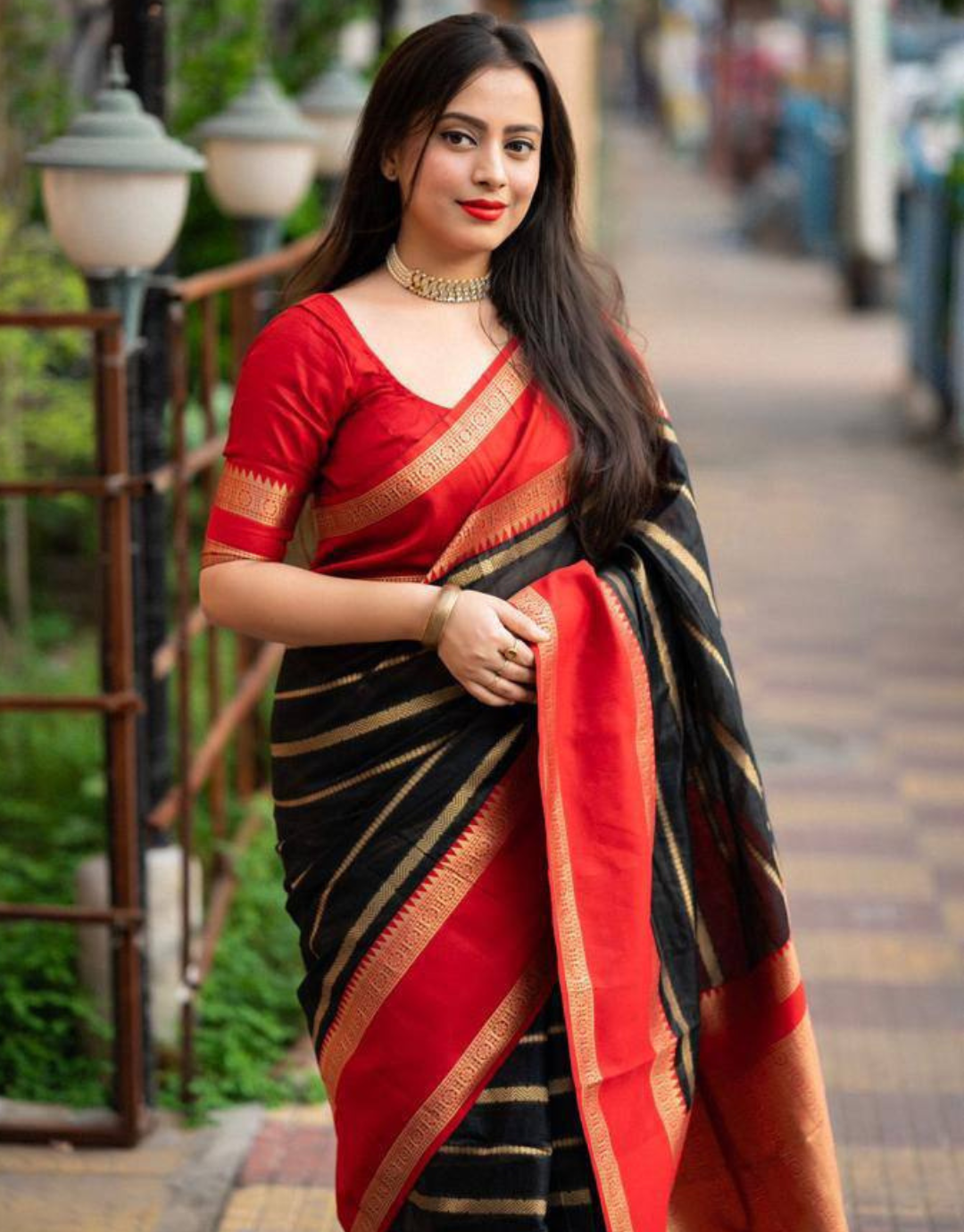 Kitty Black Soft Silk Saree