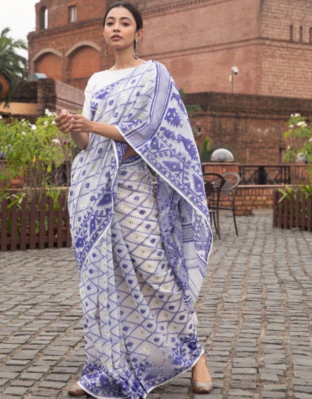 Reena Lavender Linen cotton Saree