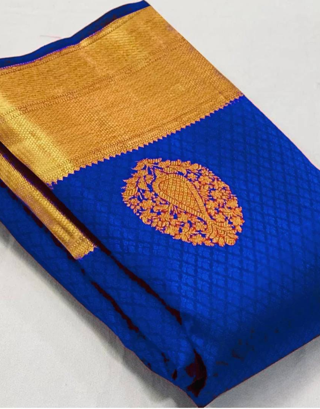 Shivani Royal Blue Soft Banarasi Silk Saree