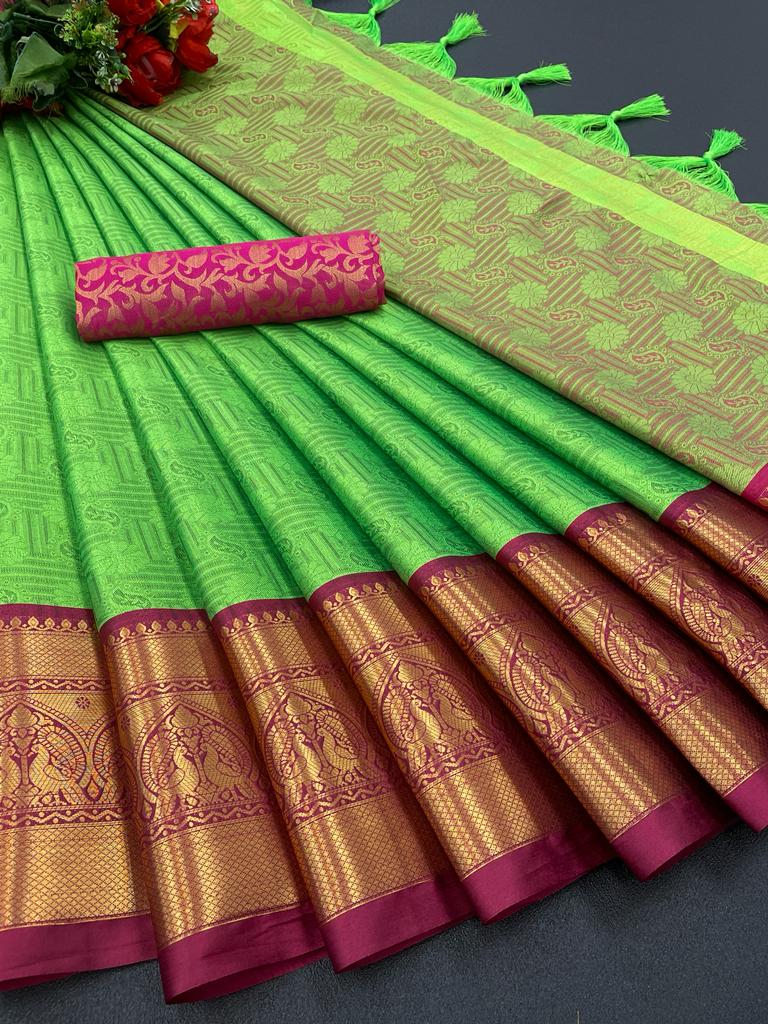 Ruchi Green Soft Silk Saree