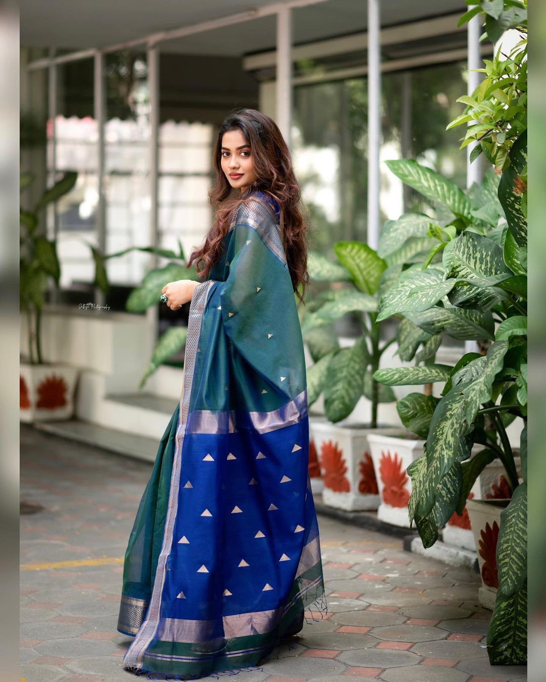 Kruti Rama Soft Silk Saree