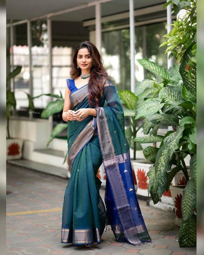 Kruti Rama Soft Silk Saree