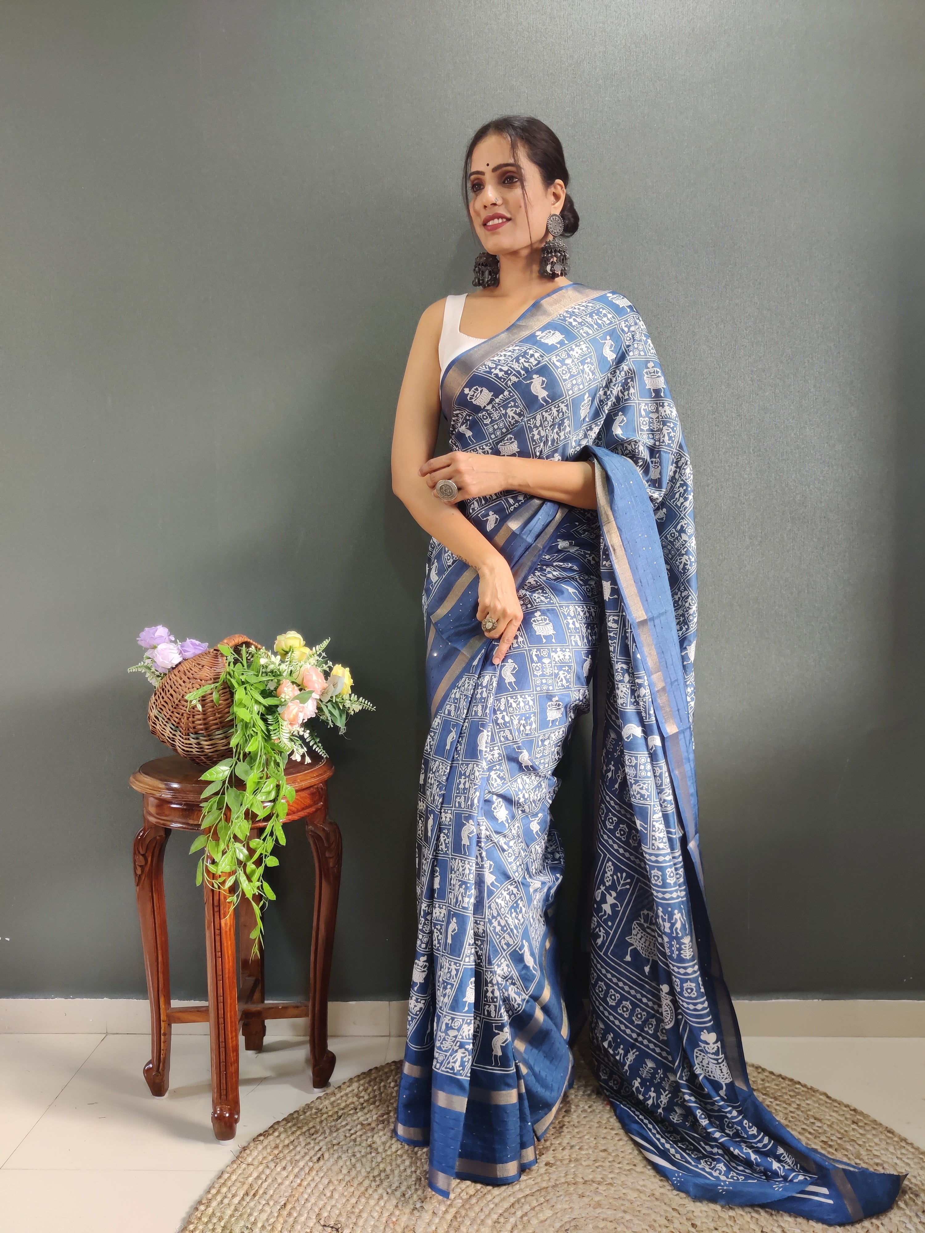 1-Min Ready To Wear Latest Shriivanta Design Saree – Firoji