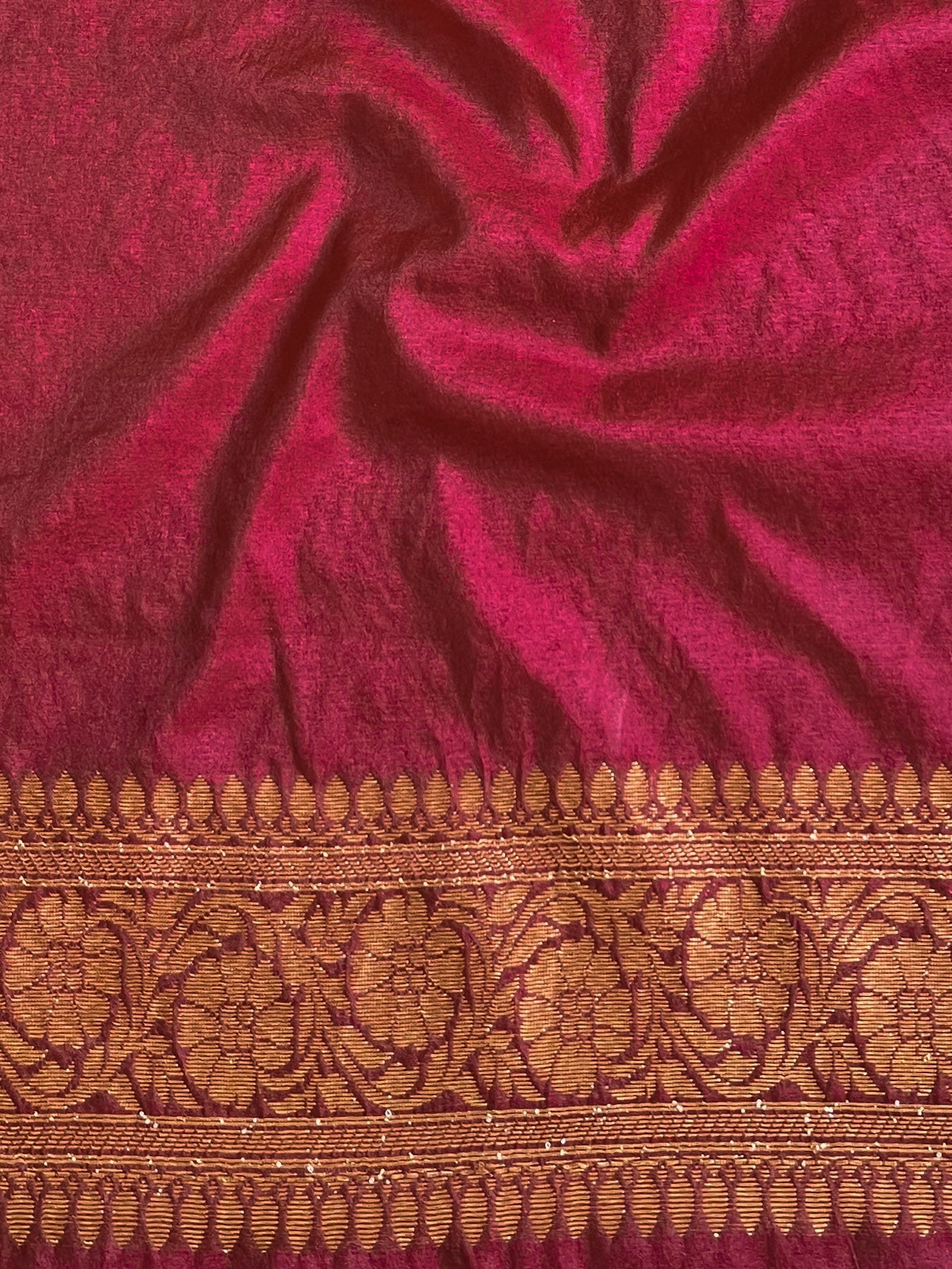 Regal Maroon Bliss Banarasi Silk Saree