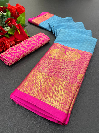 Riya Sky Cotton Silk Saree