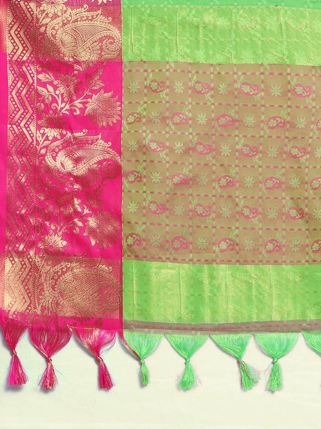 Richa Parrot Cotton Silk Saree