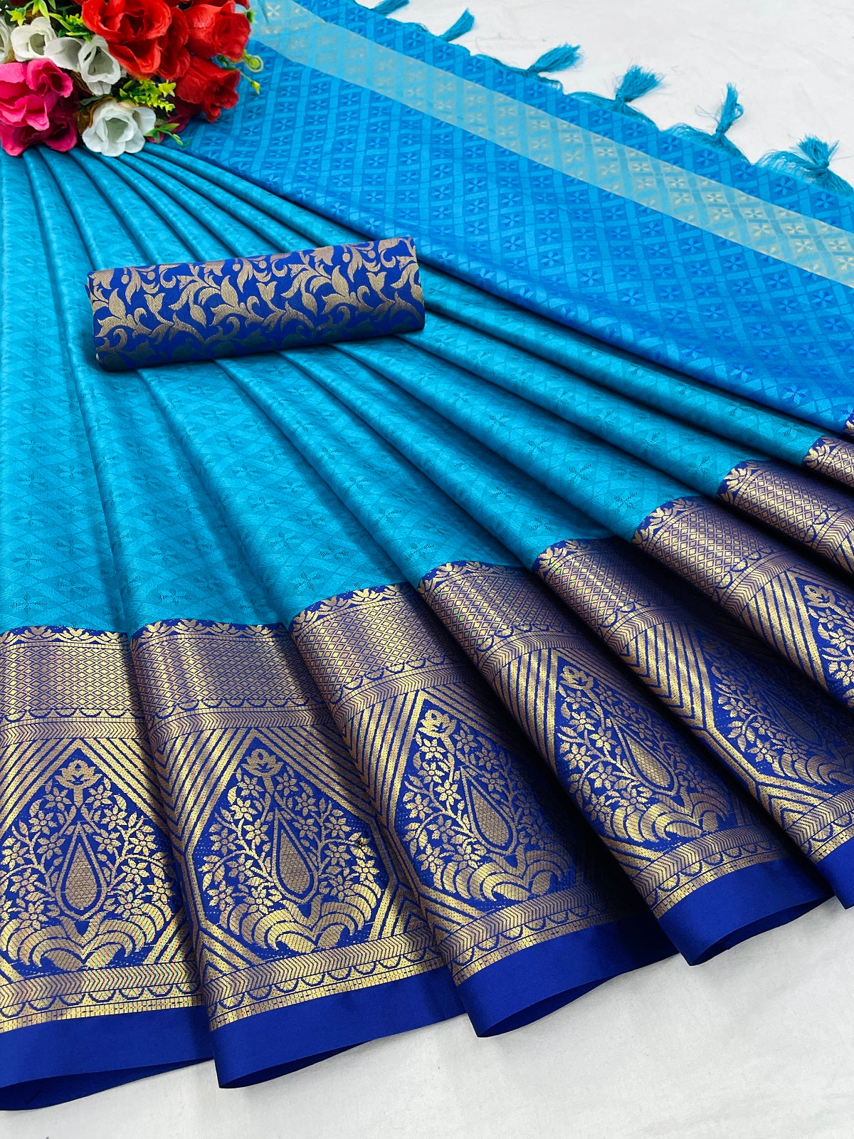 Heta Sky Cotton Silk Sarees