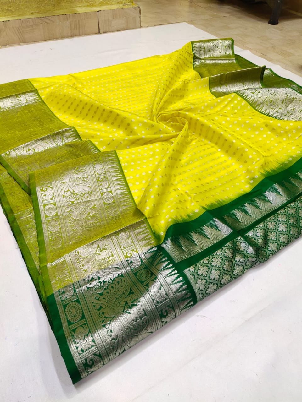 Kc2 Mahogany LemonB Kc2 Soft Banarasi Saree With fascinating Tassel Saree