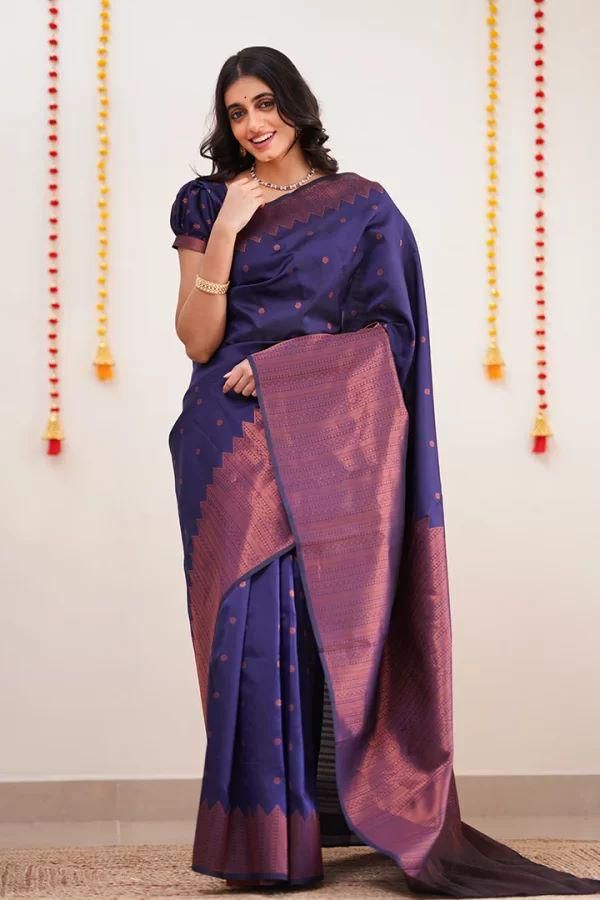 Maira Purple Kanchipuram Silk Saree