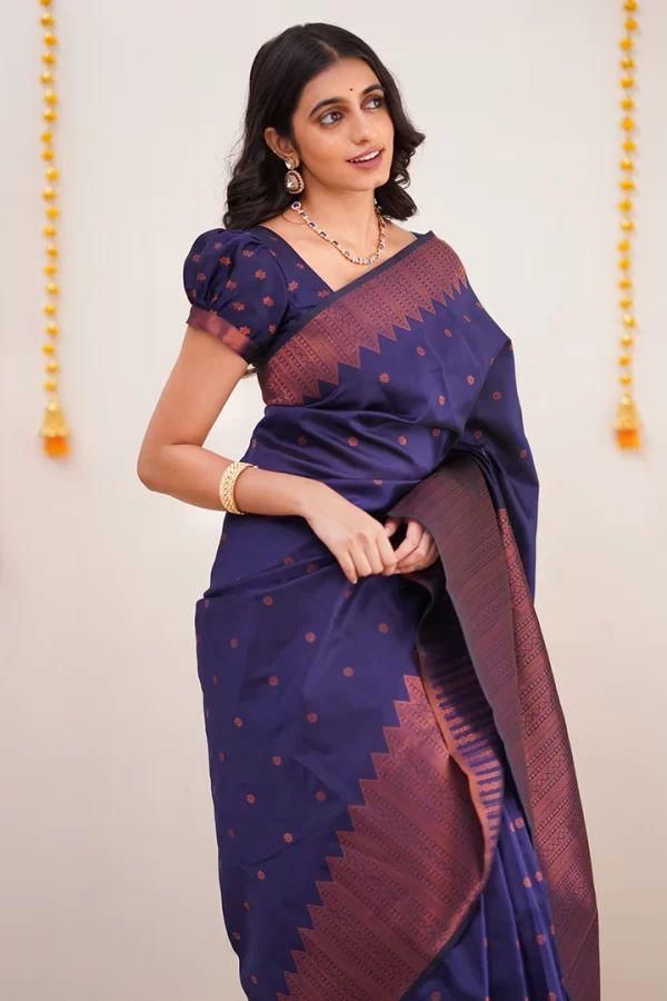 Maira Purple Kanchipuram Silk Saree