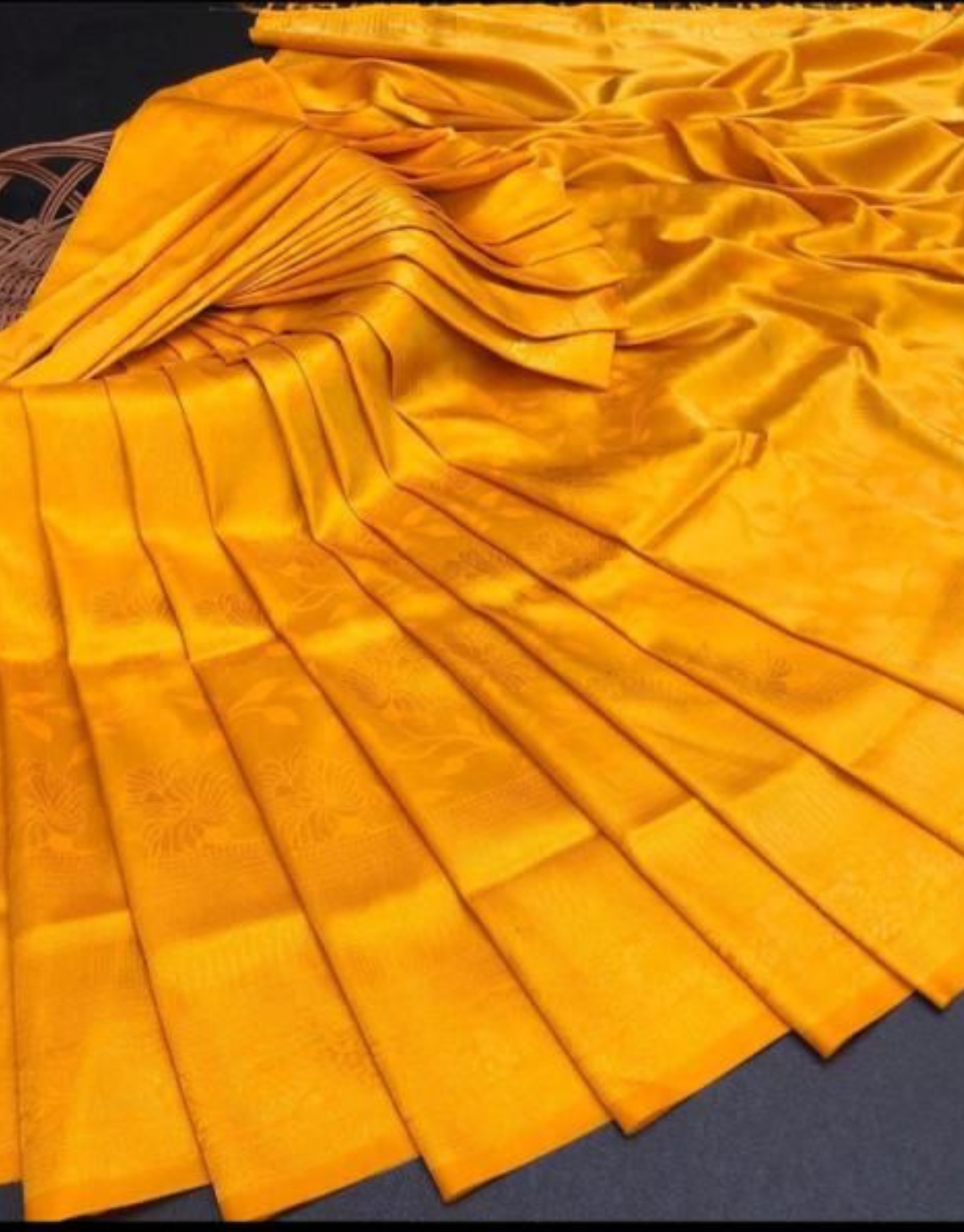 Liza Yellow Kanchipuram Saree